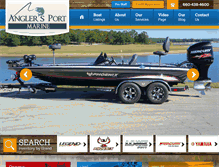 Tablet Screenshot of anglersportmarine.com